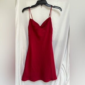 Cotton Candy Red Mini Dress